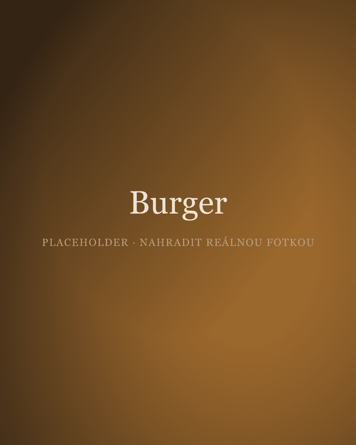 Burger s roztékajícím se sýrem a hranolky